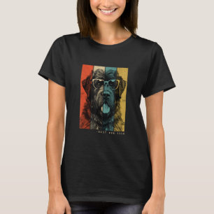 Vintage Bouvier Des Flandres Dog Mum Dad Kids Men T-Shirt