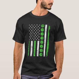 Vintage Bowling American Flag St. Patricks Day Men T-Shirt