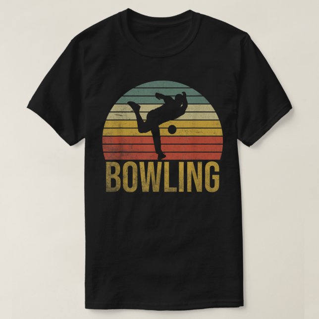 Vintage Bowling - Bowler Retro Gift 762 T-Shirt (Design Front)