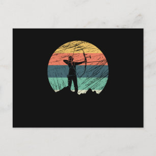 Vintage Bowman Retro Archery ow Arrow Archer Gift Postcard
