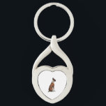 Vintage Boxer Dog From Behind Illustration Brown W Key Ring<br><div class="desc">Vintage Boxer Dog From Behind Illustration Brown White Pet Lover Design 2</div>
