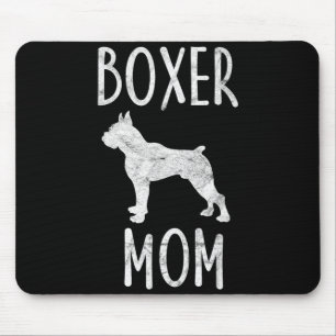 Vintage Boxer Mum Gift Dog Owner Boxer Mother Men Mouse Pad