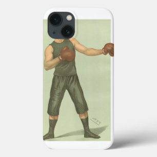 Vintage Boxer with Long Green Trunks iPhone 13 Case