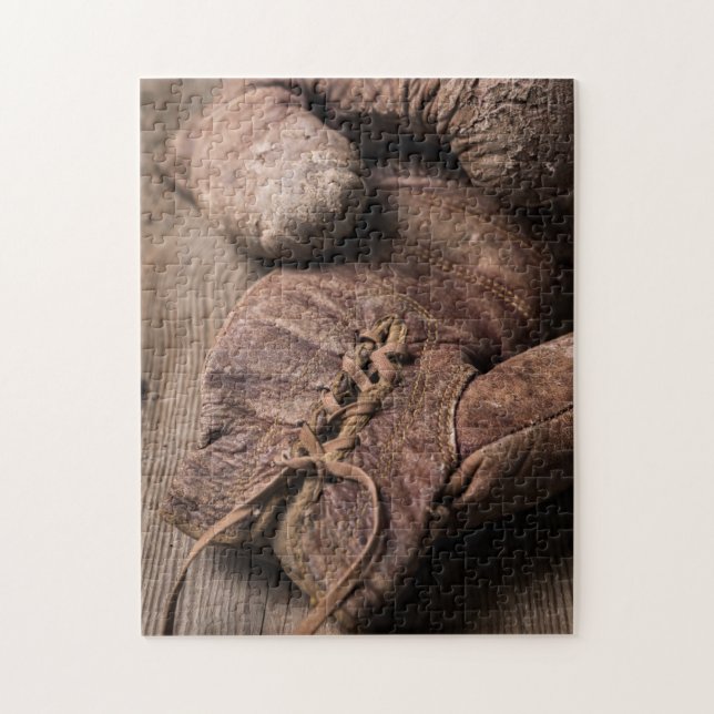Vintage Boxing Gloves Jigsaw Puzzle (Vertical)