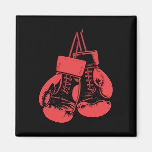 Vintage Boxing Gloves Kickboxing Boxing Lover Boxe Magnet