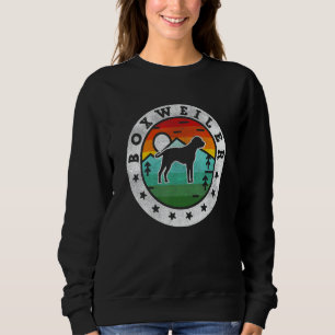 Vintage Boxweiler Retro Dog Mom Dad Sweatshirt