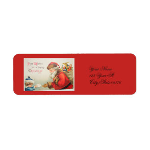 Vintage Boy giving letter to Santa  Thunder_Cove