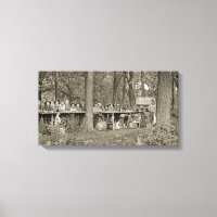 Vintage Boy Scout Troop Camping Photo 1920's