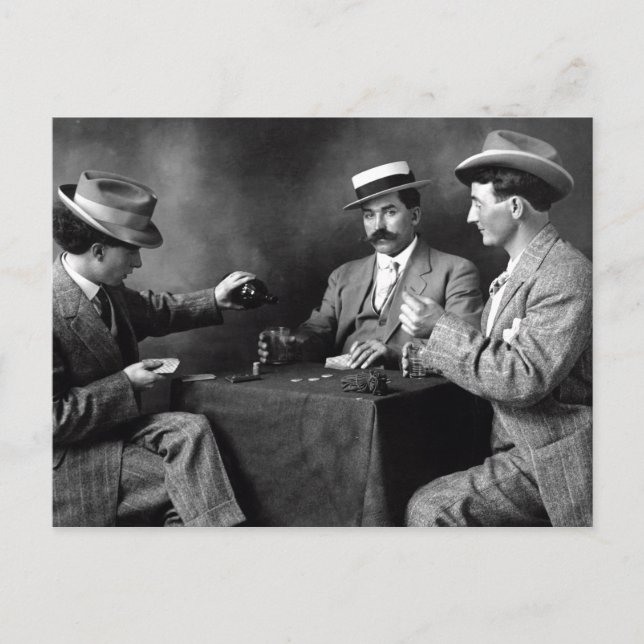 Vintage Boys Night Out Postcard (Front)