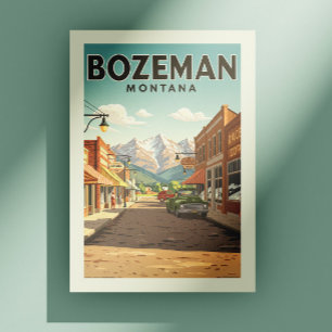 Vintage Bozeman Montana Postcard