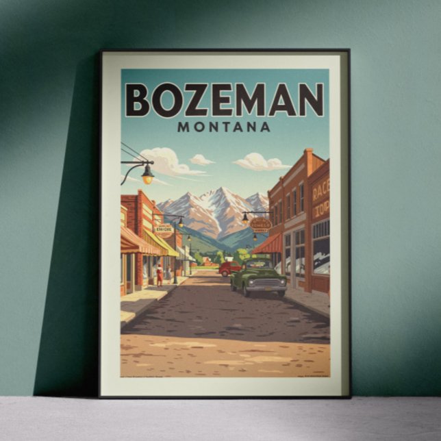 Vintage Bozeman Montana Poster (Creator Uploaded)