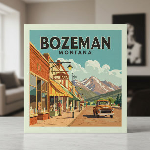 Vintage Bozeman Montana Tile