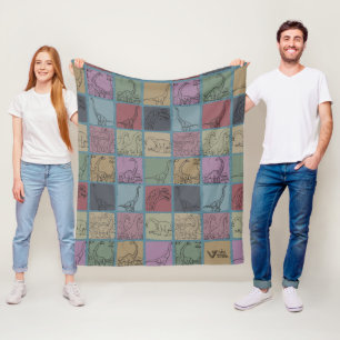 Vintage Brachiosaurus Dinosaur Blanket Retro Dino
