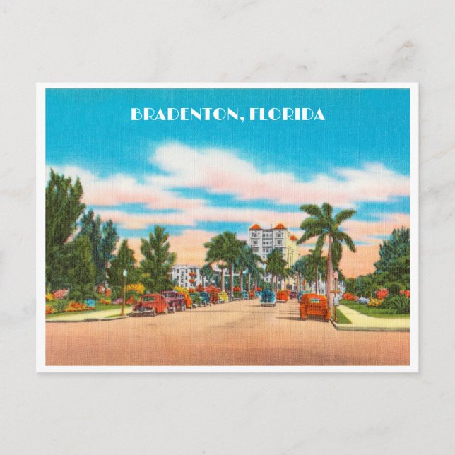 Vintage Bradenton, Florida Postcard (Front)