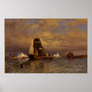 Vintage Bradford Looking out of Battle Harbour Poster