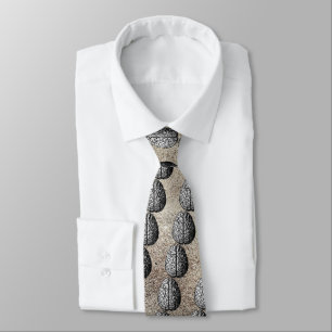 VINTAGE BRAIN DRAWING TIE