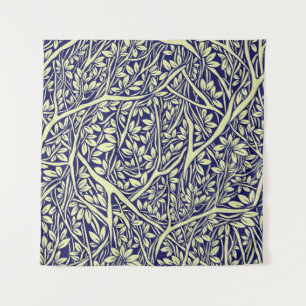 Vintage Branches: Interwoven Tree Pattern Tapestry