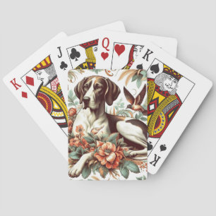 Vintage Braque Français Illustration Playing Cards