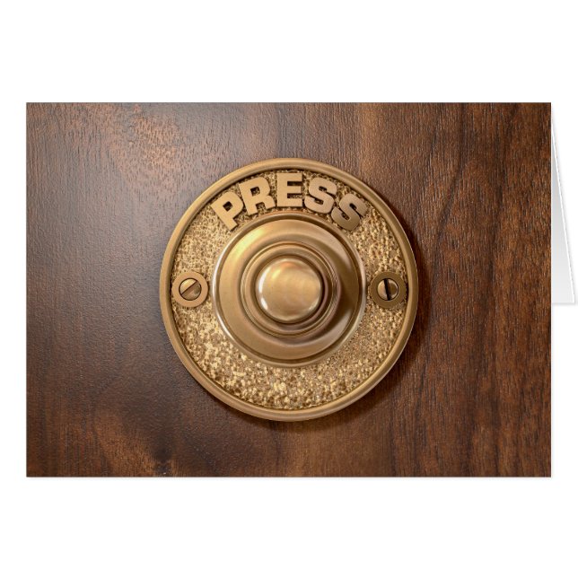 Vintage Brass Doorbell (Front Horizontal)