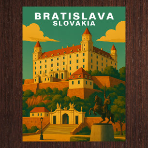 Vintage Bratislava Slovakia European Travel Postcard