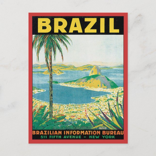 Vintage Brazil Postcard (Front)