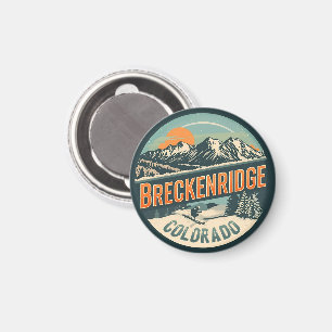 Vintage Breckenridge colorado Rocky Mountain Magnet