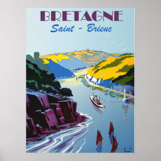 Vintage Bretagne - Brittany France Poster
