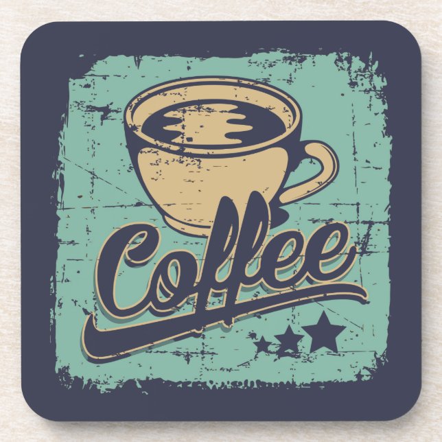 Vintage Brew Elegance Coaster (Front)