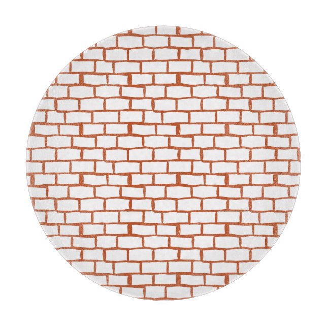 Vintage Brick: Textured Background Detail. Cutting Board (Front)