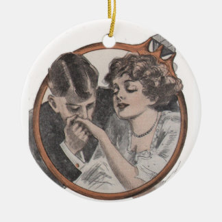 Vintage Bridal Engagement Ornament Gift