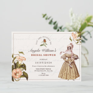 Vintage bridal shower invitation