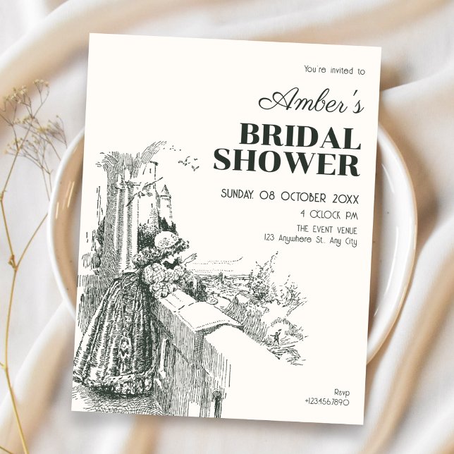 Vintage bridal shower invitation (Creator Uploaded)
