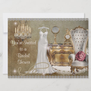 VINTAGE BRIDAL SHOWER INVITATION