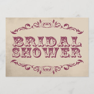 Vintage Bridal Shower Invitation champaign