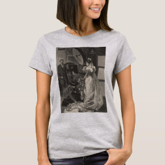 Vintage Bride, Bridal Portrait with Photographer T-Shirt