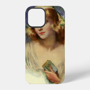 Vintage Bride holding a Bible, Religious Wedding iPhone 12 Case