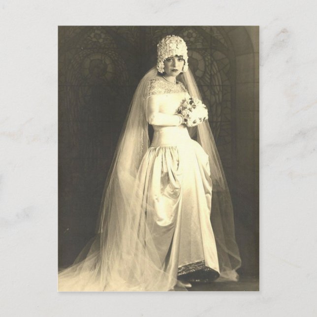 Vintage Bride Postcard (Front)