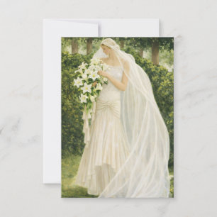 Vintage Bride Thank You Card