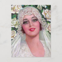 Vintage Bride with Roses
