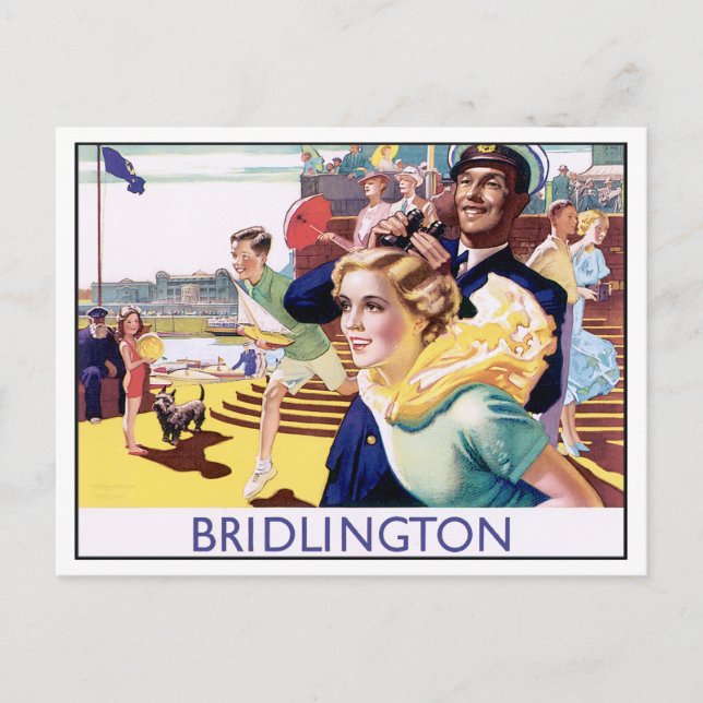 Vintage Bridlington Postcard (Front)
