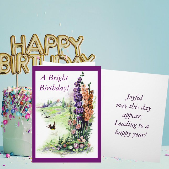 Vintage Bright Birthday Card (Vintage Bright Birthday Card)