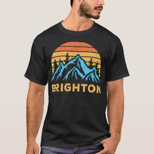 Vintage Brighton Utah Retro Mountain Hiking Souven T-Shirt