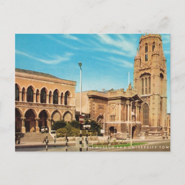 Vintage Britain, Bristol University, Wills Tower Postcard (Front)