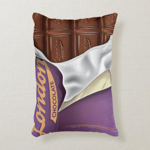 Vintage British Chocolate Advert. Decorative Cushion