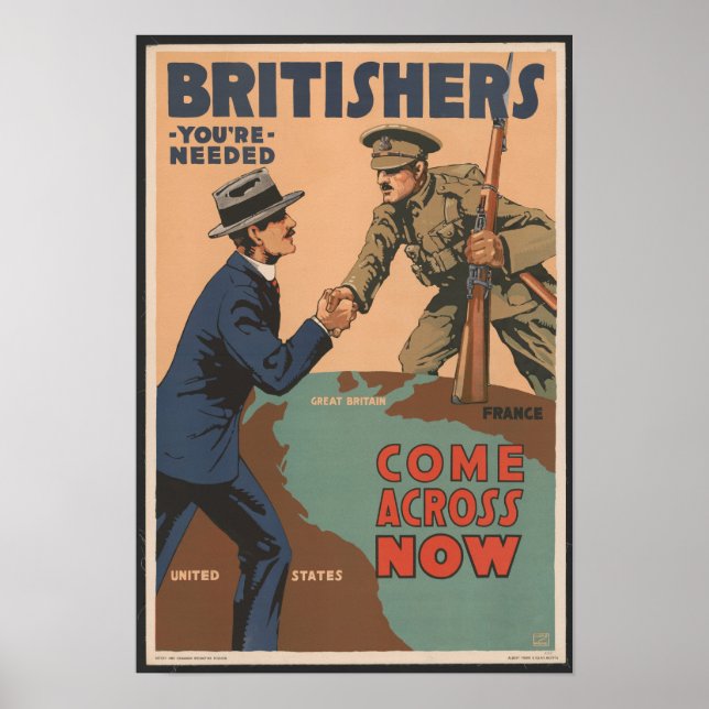 Vintage British Enlistment poster (Front)