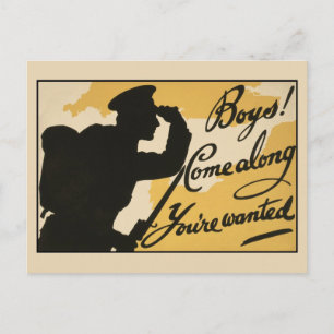 Vintage British First World War Postcard