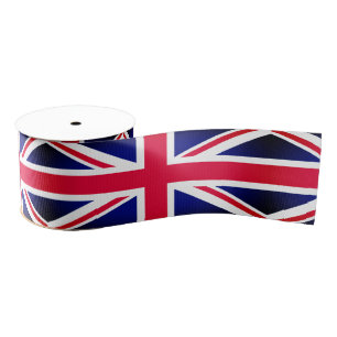 Vintage British Flag & United Kingdom /sports UK Grosgrain Ribbon