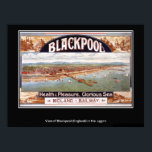 Vintage British Poster Blackpool print<br><div class="desc">Vintage British Poster Blackpool print</div>