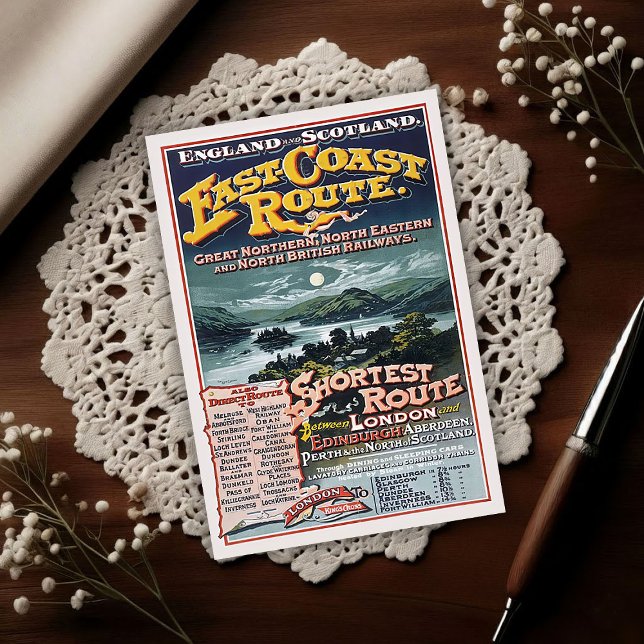 Vintage British Rail Network Route Advertising Postcard (Creator Uploaded)