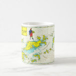 Vintage British Virgin Islands Mug<br><div class="desc">Great vintage postcard map of the British Virgin Islands Islands - colourful,  bright!</div>